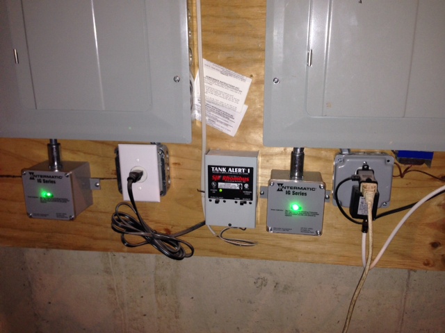 Two Intermatic Whole House Surge Protectors model #IG1240RC3 installed in Landenburg